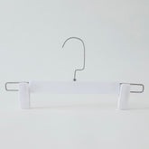 Kuber IndustriesRecycled Plastic Cloth Hanger Set of 10 with Chromed Plated Steel Hook (White)